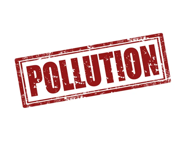 Pollution-stamp — Stock Vector