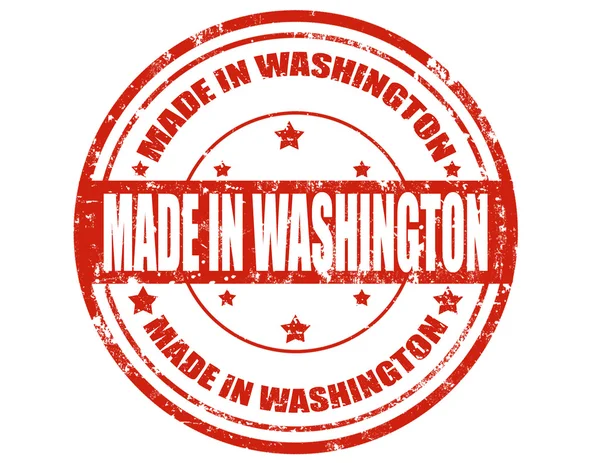 Fabriqué à Washington — Image vectorielle