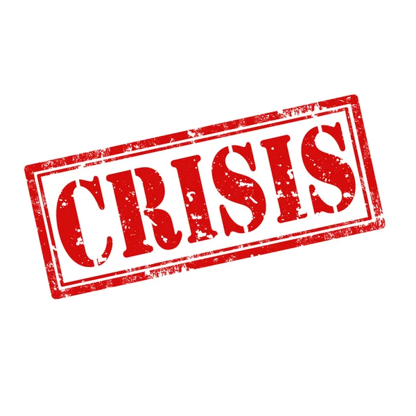 Crisis-stempel — Stockvector