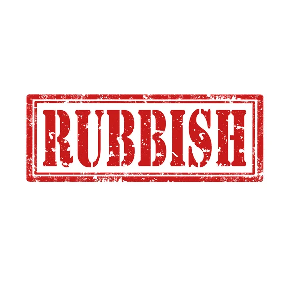 Rubbish-stamp — Stock Vector