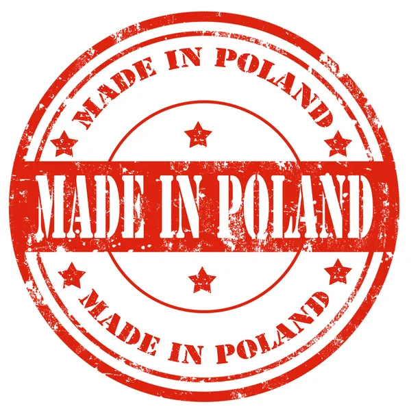 Polonya'da made — Stok Vektör