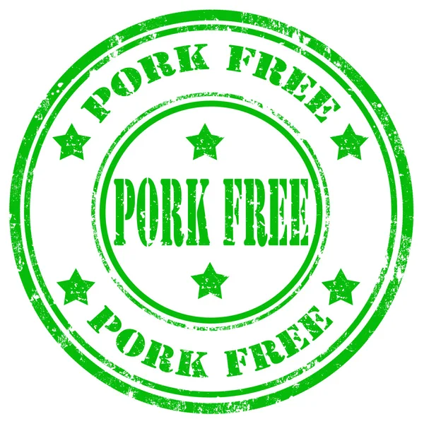 Pork Free-stamp — Stock Vector