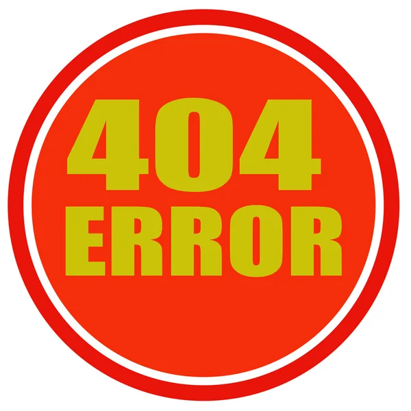 404 Метка ошибки — стоковый вектор