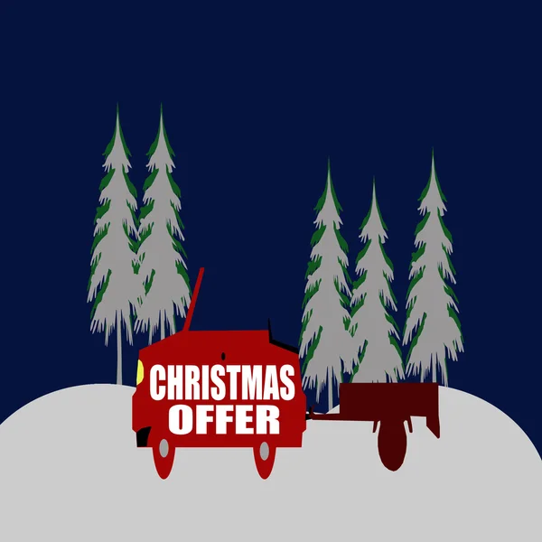 Oferta de Navidad — Vector de stock