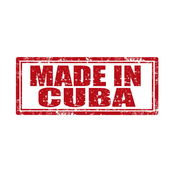 Hecho en cuba — Vector de stock