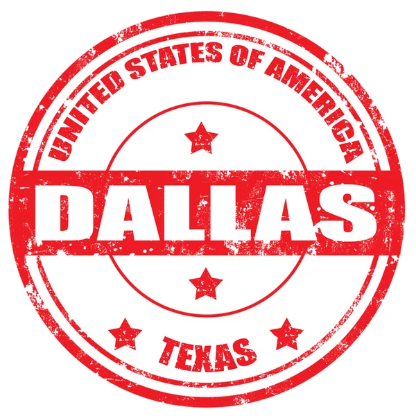 Dallas-stamp — Stock Vector
