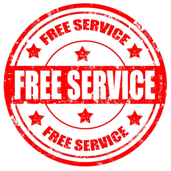 Ücretsiz hizmet damgası — Stok Vektör