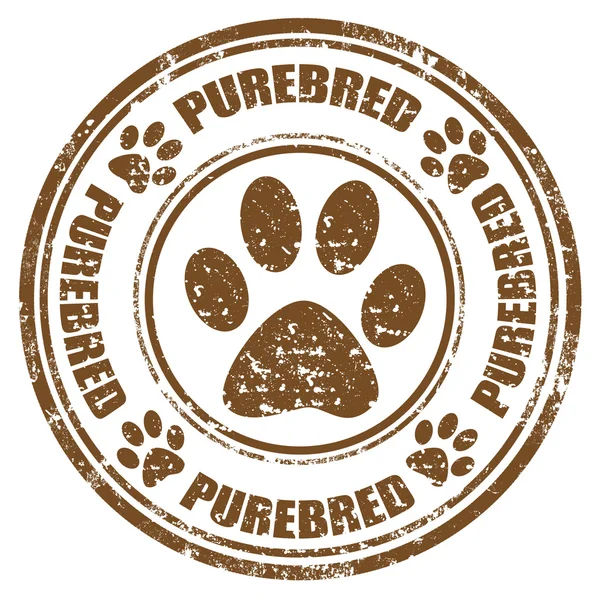 Purebred-stamp — Stock Vector