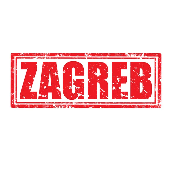 Zagreb-stämpel — Stock vektor