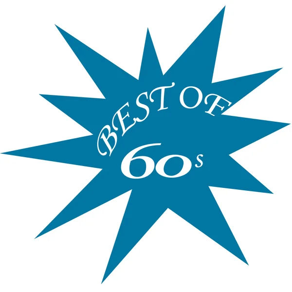 Best of 60's-label — Stock Vector