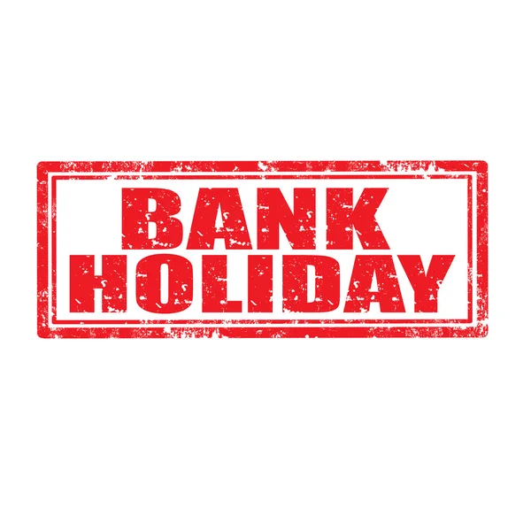 Bank holiday-stempel — Stockvector