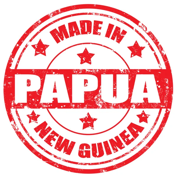 Pápua Új-Guinea-ban tett — Stock Vector