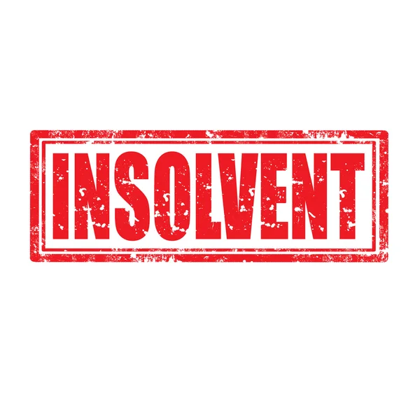 Insolvent-stamp — Stock Vector