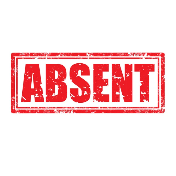 Cachet d'absence — Image vectorielle