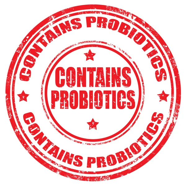 Probiotics 스탬프가 포함 — 스톡 벡터