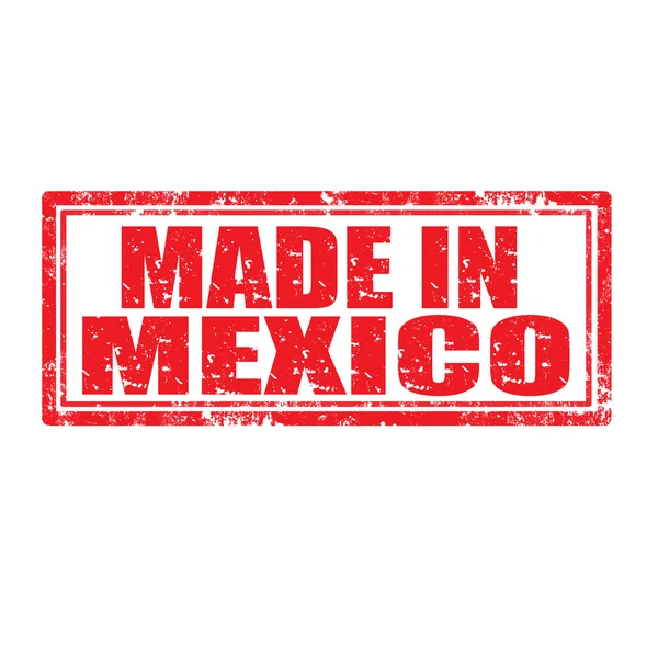 Gemaakt in mexico-stempel — Stockvector