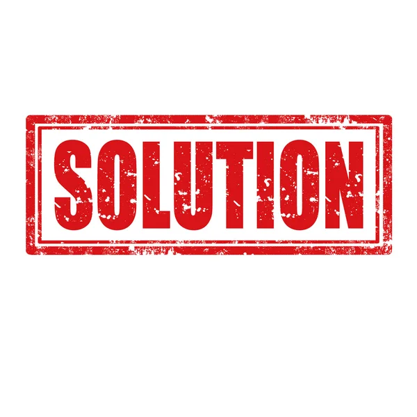 Tampon de solution — Image vectorielle