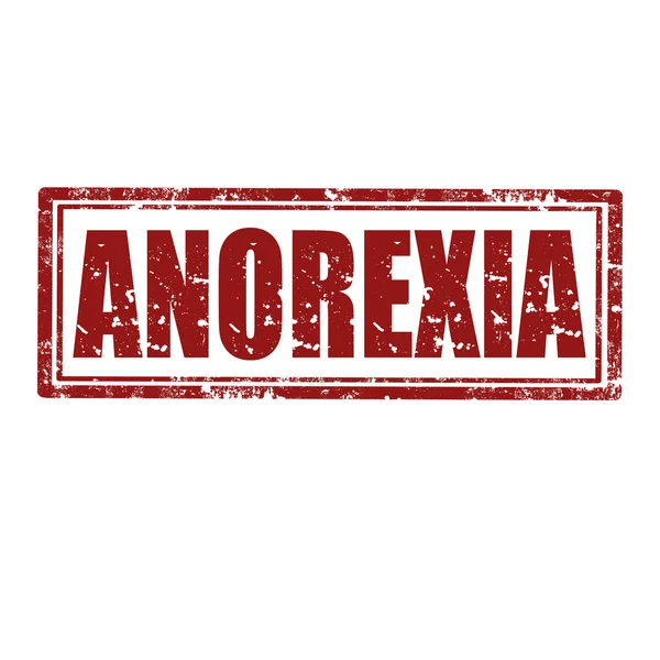 Sello de anorexia — Vector de stock