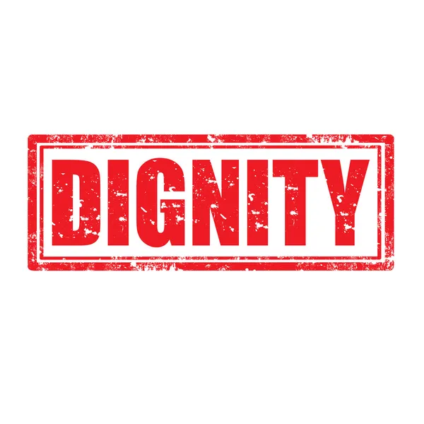 Carimbo de dignidade — Vetor de Stock