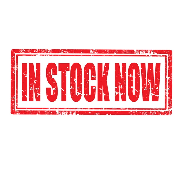 In Stock Now-stamp — Stockvector