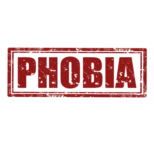 Phobia-stamp — Stock Vector
