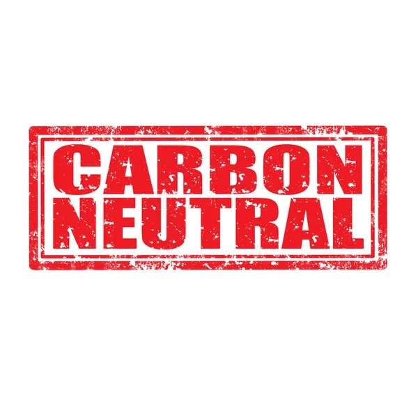Углеродная нейтральная марка — стоковый вектор