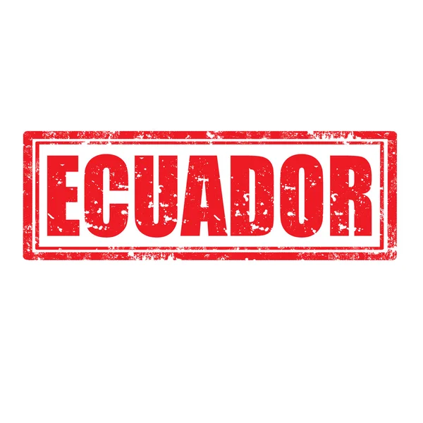 에콰도르-스탬프 — 스톡 벡터