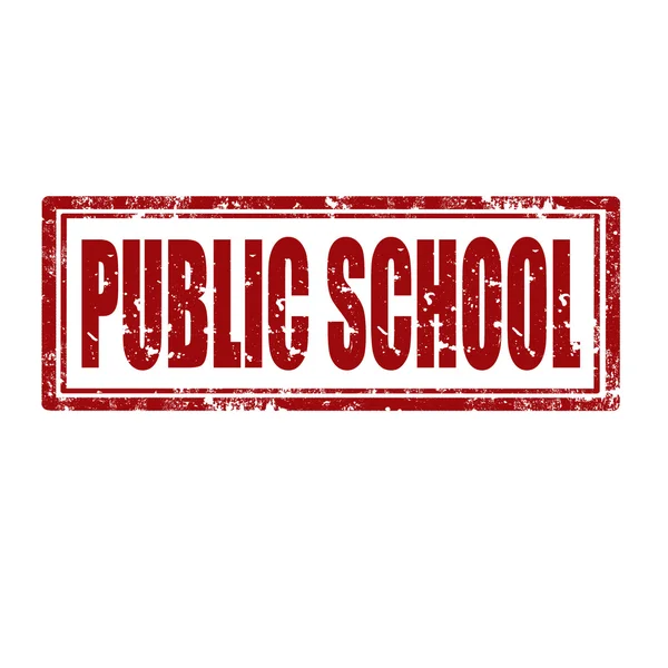 Public School-stamp — Stock Vector