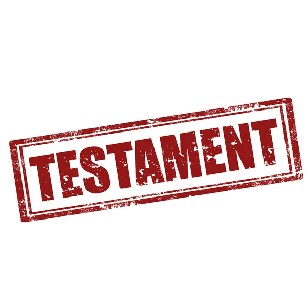 Timbre du Testament — Image vectorielle