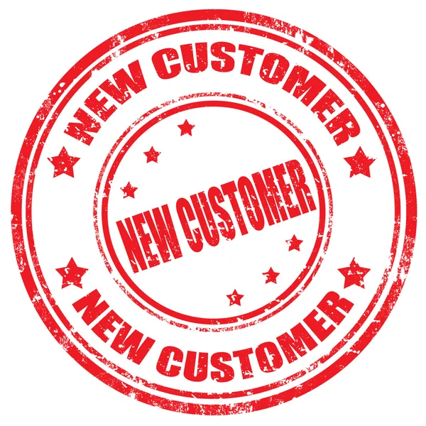 New Customer-stamp — Stock Vector