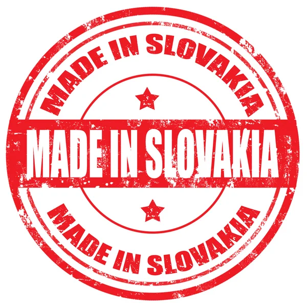 Slovakya-damgalamak içinde yapılan — Stok Vektör