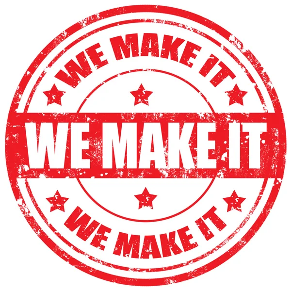 We maken it-stempel — Stockvector