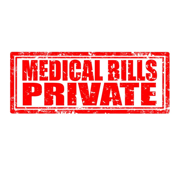 Projets de loi médicaux- Privé — Image vectorielle