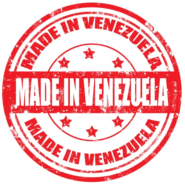 Fabriqué au Venezuela-timbre — Image vectorielle
