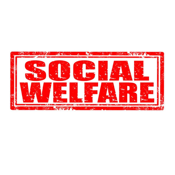 Social Welfare-stamp — Stock Vector