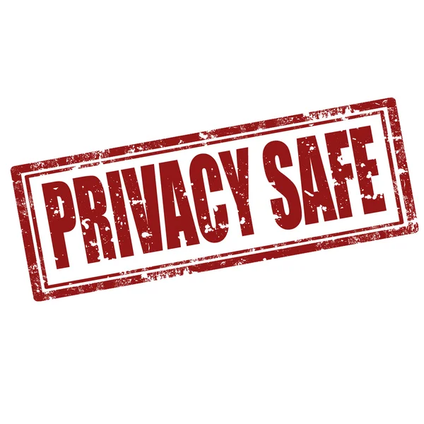 Privacy Safe-stamp — Stock Vector