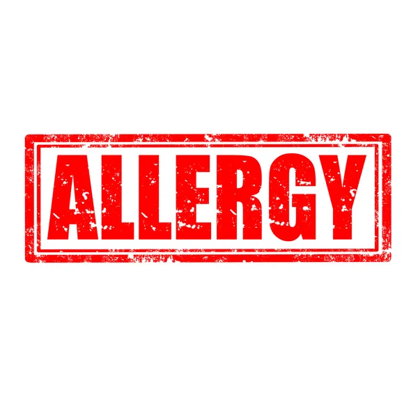 Allergy-stamp — Stock Vector
