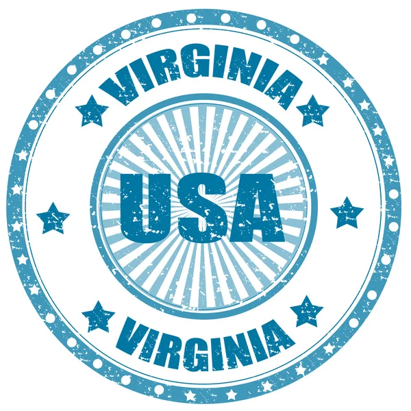 Virginia razítko — Stockový vektor