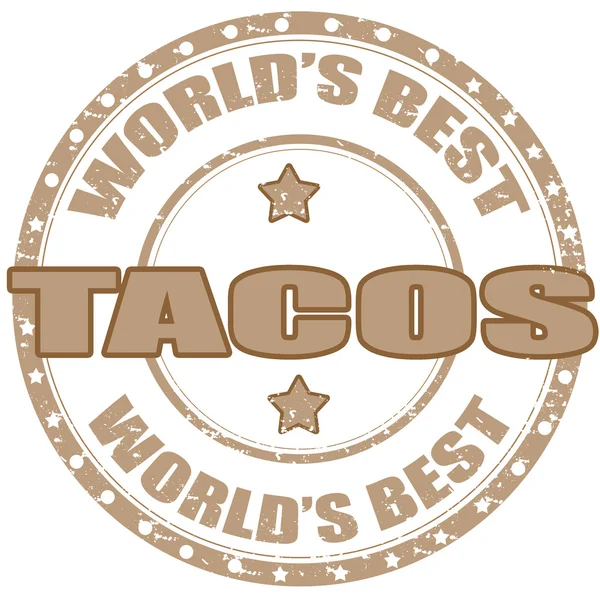 Tacos pieczęć — Wektor stockowy