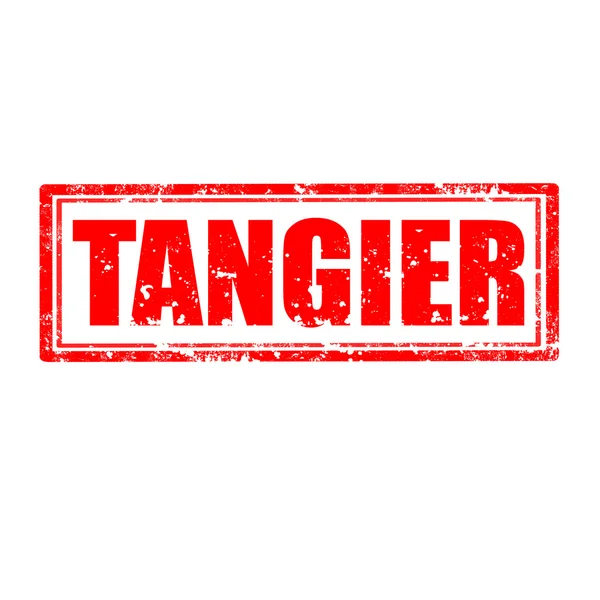 Tangier-stamp — Stock Vector