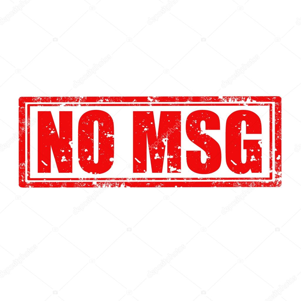 No MSG-stamp