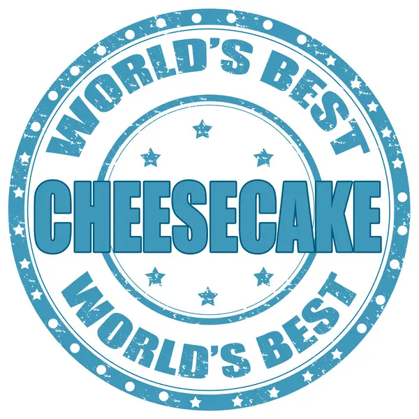 Cheesecake-stamp — Stockvector