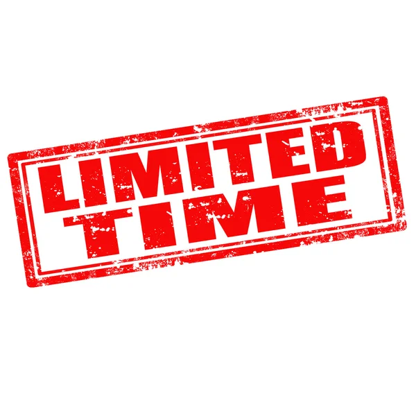 Limited Time-stamp — Stock Vector