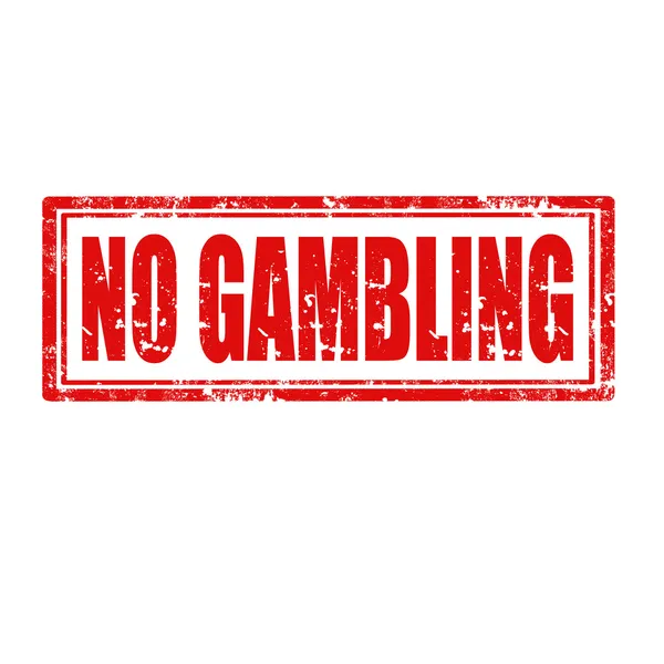 Keine Glücksspielmarke — Stockvektor