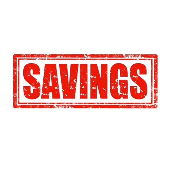 Besparingar-stämpel — Stock vektor