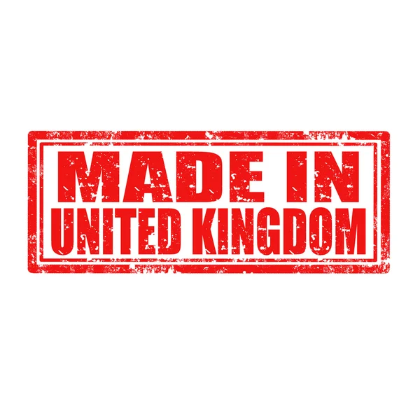 Fabricado no Reino Unido-selo — Vetor de Stock