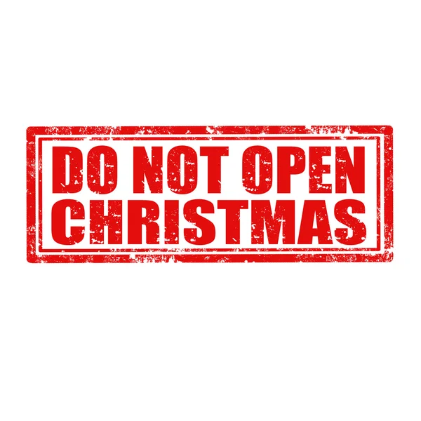 Kerstmis-stamp niet openen — Stockvector