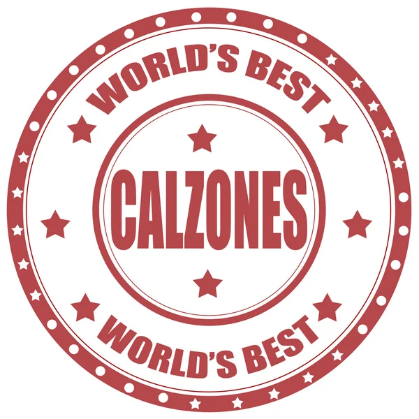 Calzone-timbro — Vettoriale Stock