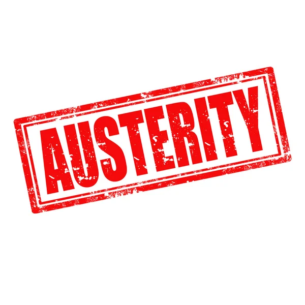 Austerity-stamp — Stock Vector