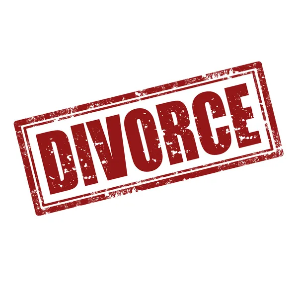 Divorce-stamp — Stock Vector